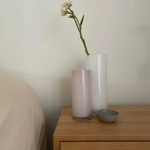 Marmoset Found Glass Vases | Decorating | Opal Pillar Vase White (L)
