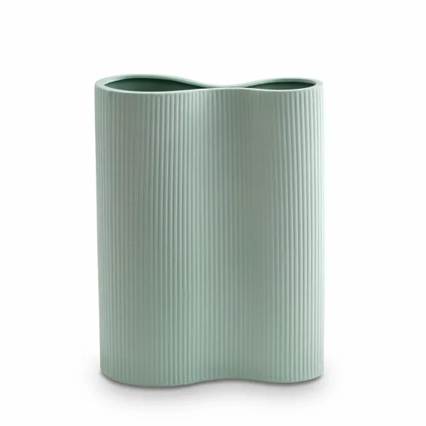 Marmoset Found Ceramics | Decorating | Ribbed Infinity Vase Blue (M)