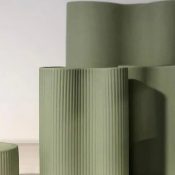 Marmoset Found Decorating | Vases & Vessels | Ribbed Infinity Vase Leaf (M)