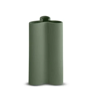Marmoset Found Decorating | Vases & Vessels | Ribbed Petal Vase Leaf (L)