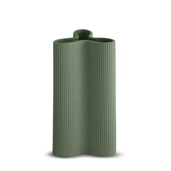 Marmoset Found Decorating | Vases & Vessels | Ribbed Petal Vase Leaf (L)
