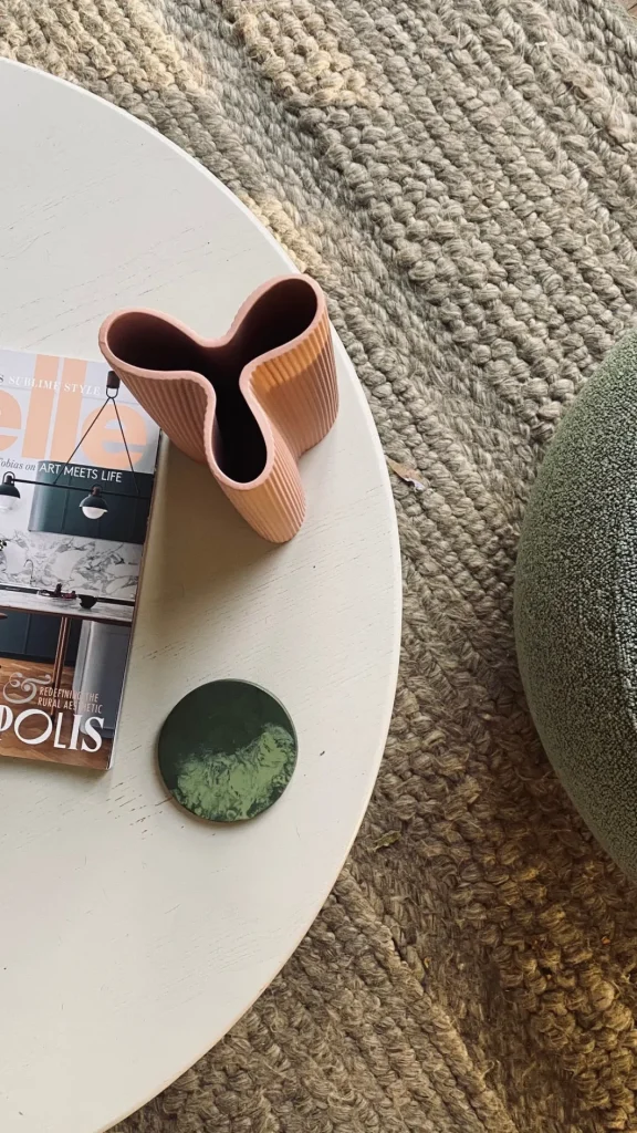 Marmoset Found Vases & Vessels | Ceramics | Ribbed Petal Vase Ochre (L)