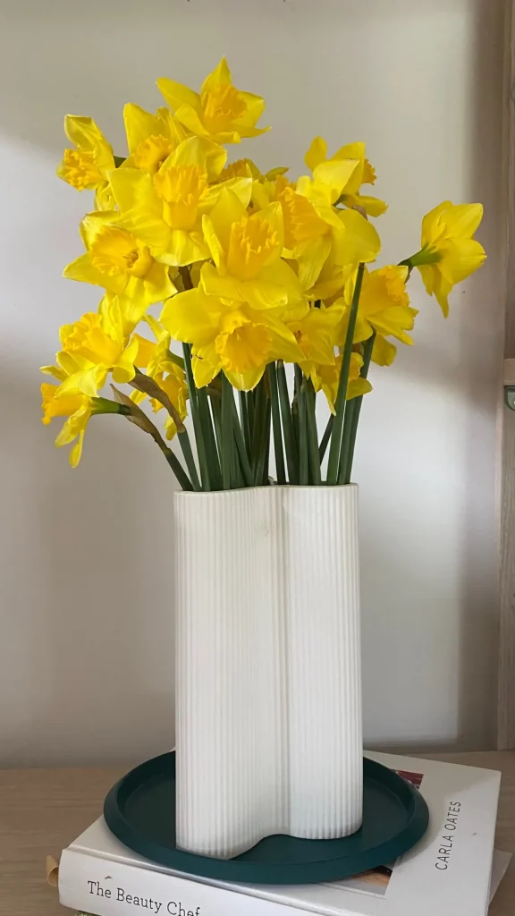 Marmoset Found Decorating | Vases & Vessels | Ribbed Petal Vase Snow (L)
