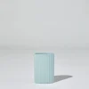 Marmoset Found Ceramics | Decorating | Ripple Oval Vase Light Blue (S)