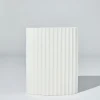 Marmoset Found Ceramics | Decorating | Ripple Oval Vase Snow (L)