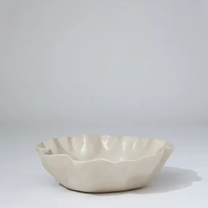 Marmoset Found Bowls | Ceramics | Ruffle Bowl Chalk White (L)