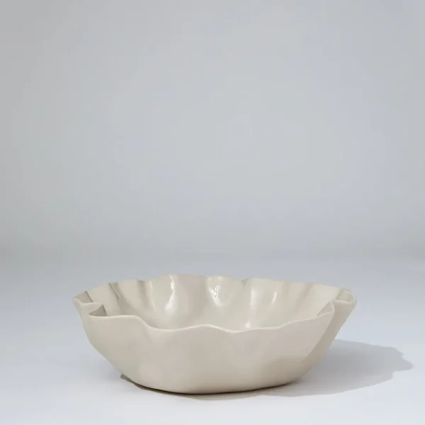 Marmoset Found Bowls | Ceramics | Ruffle Bowl Chalk White (L)