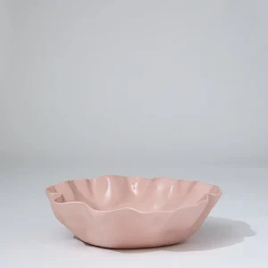 Marmoset Found Ceramics | Bowls | Ruffle Bowl Icy Pink (L)