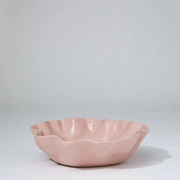 Marmoset Found Ceramics | Bowls | Ruffle Bowl Icy Pink (L)