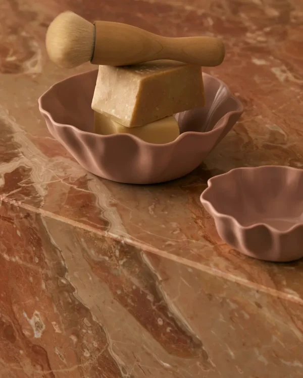 Marmoset Found Bowls | Ceramics | Ruffle Bowl Icy Pink (S)