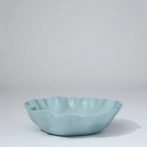 Marmoset Found Bowls | Ceramics | Ruffle Bowl Light Blue (L)