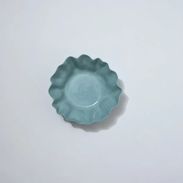 Marmoset Found Bowls | Ceramics | Ruffle Bowl Light Blue (M)