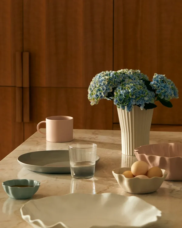 Marmoset Found Bowls | Ceramics | Ruffle Bowl Light Blue (XS)
