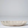 Marmoset Found Serving Platters & Trays | Ceramics | Ruffle Rectangle Platter Chalk White (XL)