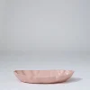 Marmoset Found Serving Platters & Trays | Ceramics | Ruffle Rectangle Platter Icy Pink (M)