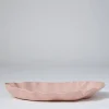 Marmoset Found Serving Platters & Trays | Ceramics | Ruffle Rectangle Platter Icy Pink (XL)