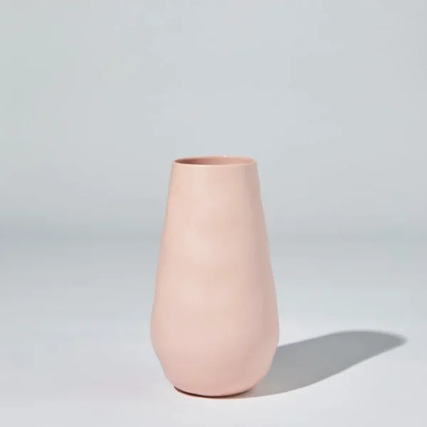 Marmoset Found Ceramics | Decorating | Teardrop Vase Icy Pink (L)
