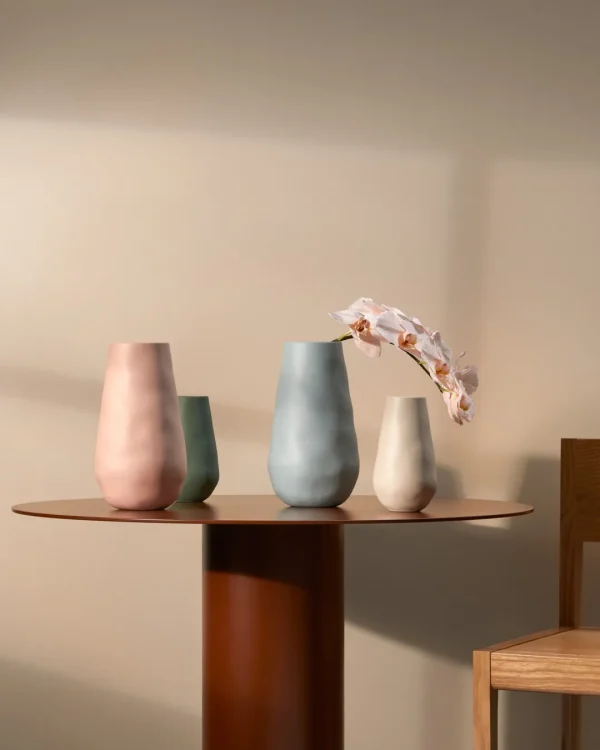 Marmoset Found Ceramics | Decorating | Teardrop Vase Icy Pink (L)